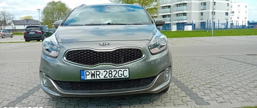 Kia Carens cena 42200 przebieg: 156000, rok produkcji 2014 z Września małe 466